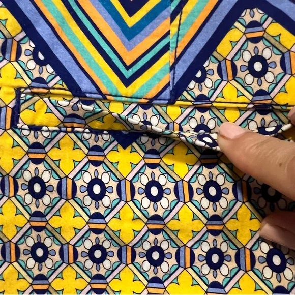 Maeve X Anthropologie High-Waist Abstract Print Shorts size 6 - Picture 6 of 14